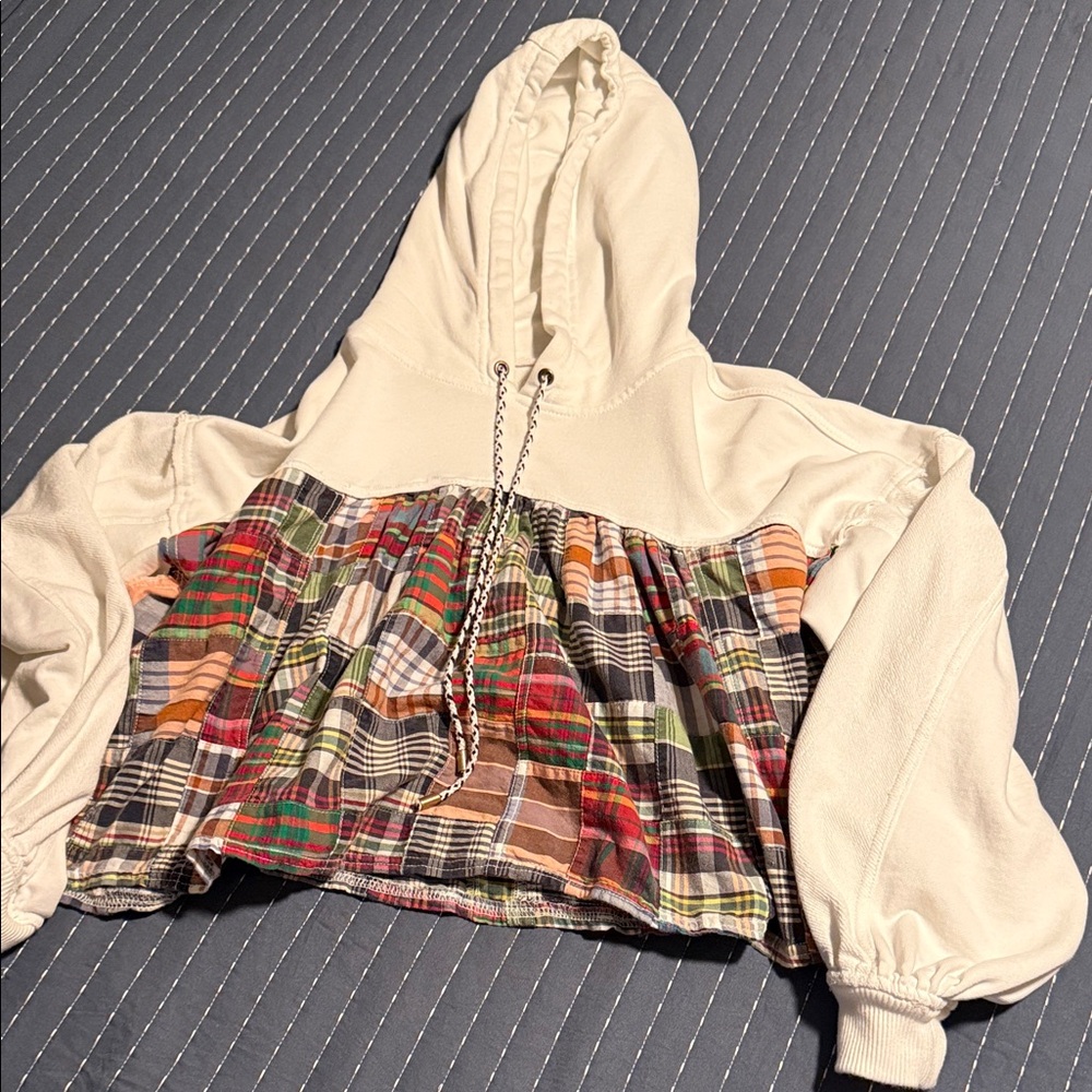 Pilcro Plaid Hoodie